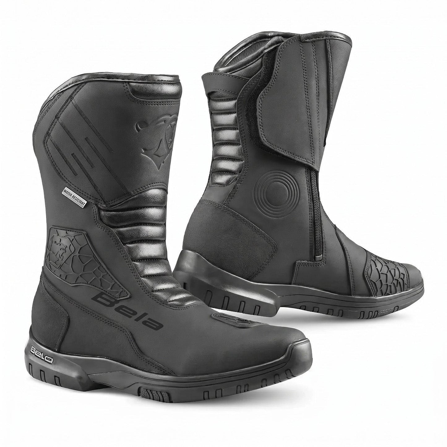 BELA GLADIATOR STIVALI DE MOTO TOURING PELLE NERO