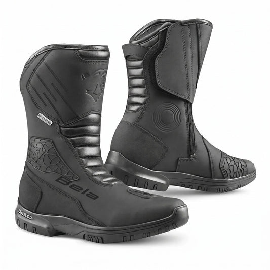BELA GLADIATOR STIVALI DE MOTO TOURING PELLE NERO