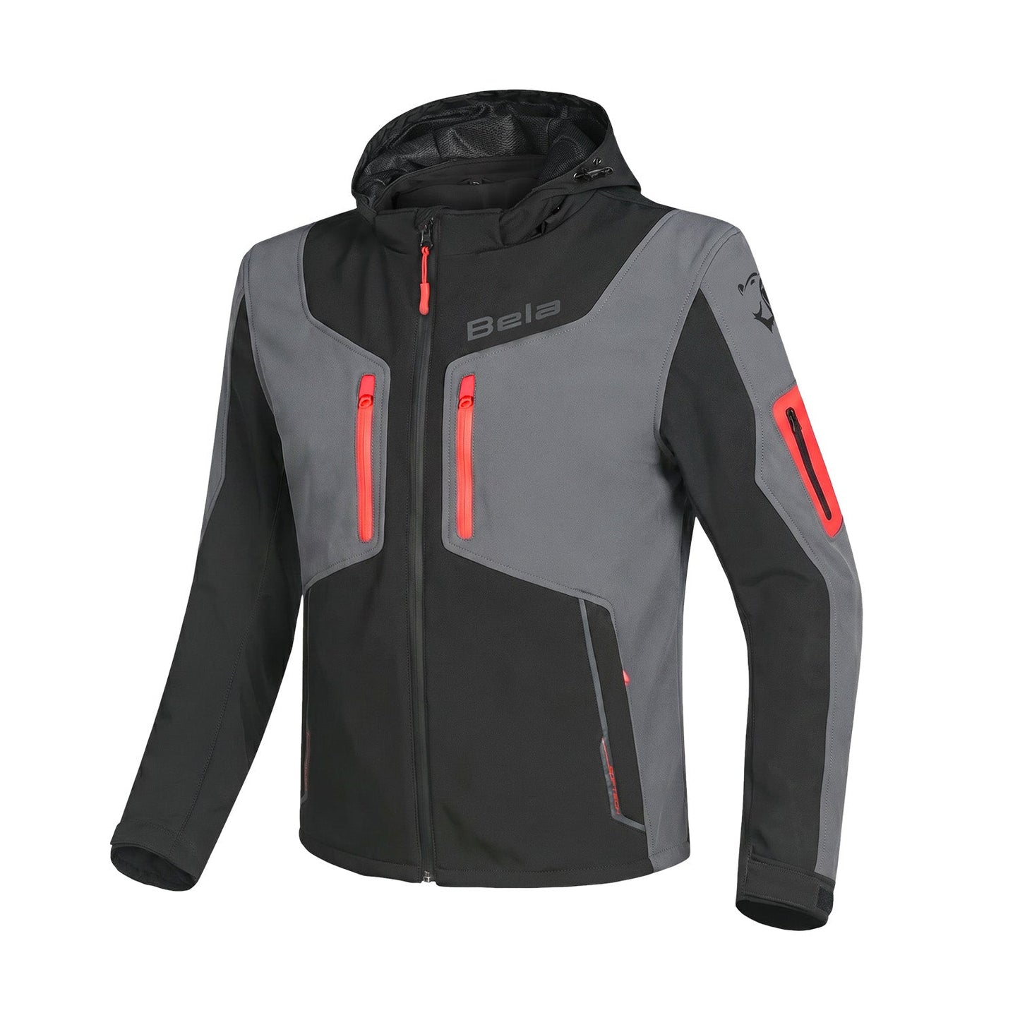 BELA FIRE FLY UOMO HOODIES NERO ANTHIRA ROSSO