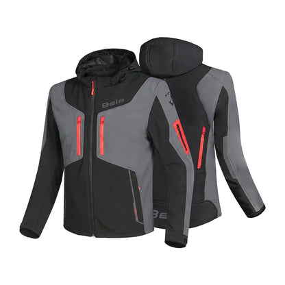 BELA FIRE FLY UOMO HOODIES NERO ANTHIRA ROSSO