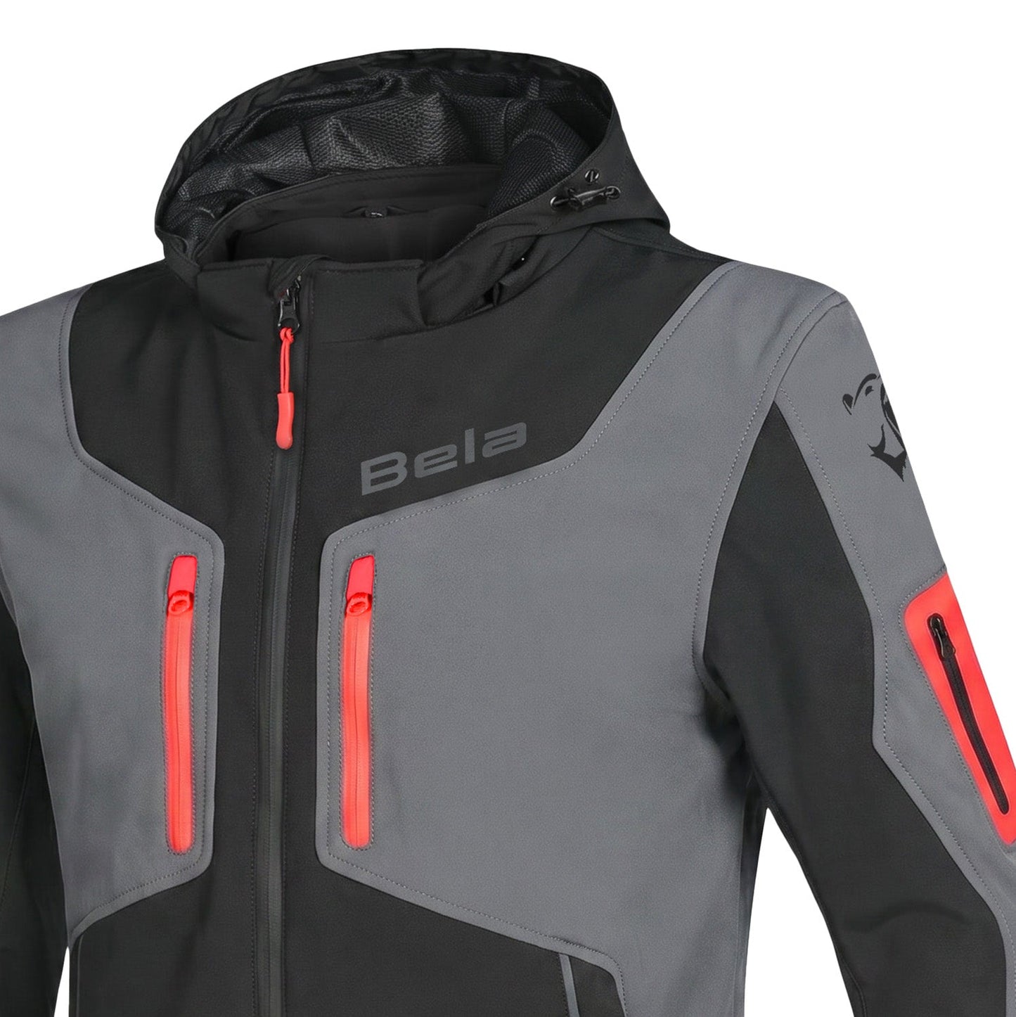 BELA FIRE FLY UOMO HOODIES NERO ANTHIRA ROSSO