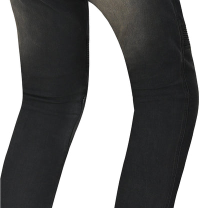 R-TECH VALENCIA PANTALONI DE DONNA DENIM JEANS  NERO KHAKI TINT SPRAY