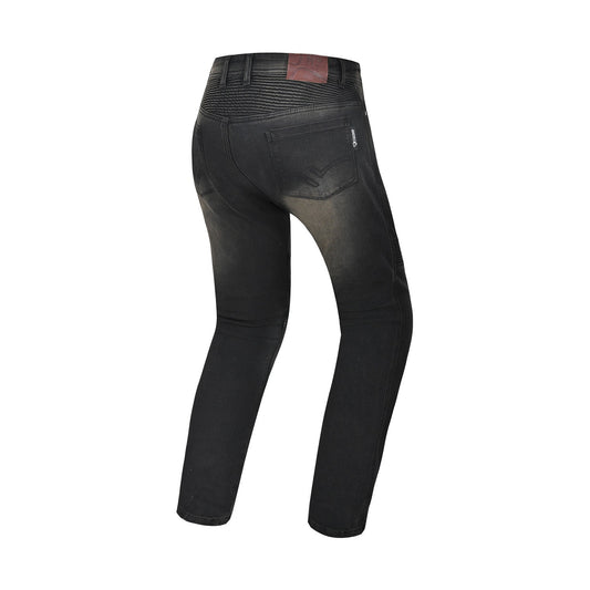 R-TECH VALENCIA PANTALONI DE DONNA DENIM JEANS  NERO KHAKI TINT SPRAY