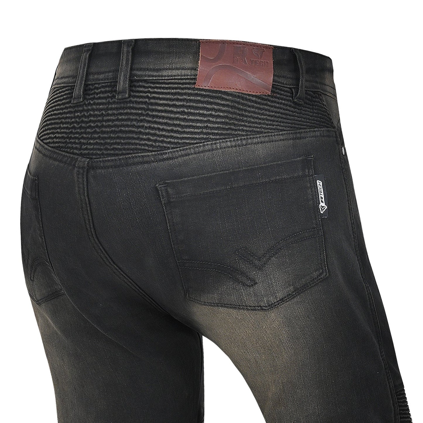R-TECH VALENCIA PANTALONI DE DONNA DENIM JEANS  NERO KHAKI TINT SPRAY