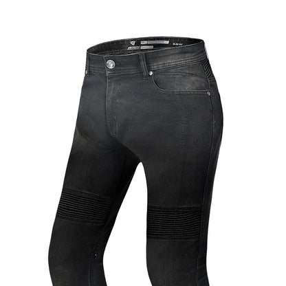 R-TECH VALENCIA PANTALONI DE DONNA DENIM JEANS NERO SPRAY