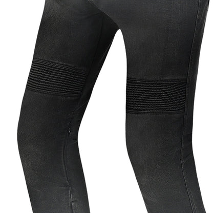 R-TECH VALENCIA PANTALONI DE DONNA DENIM JEANS NERO SPRAY