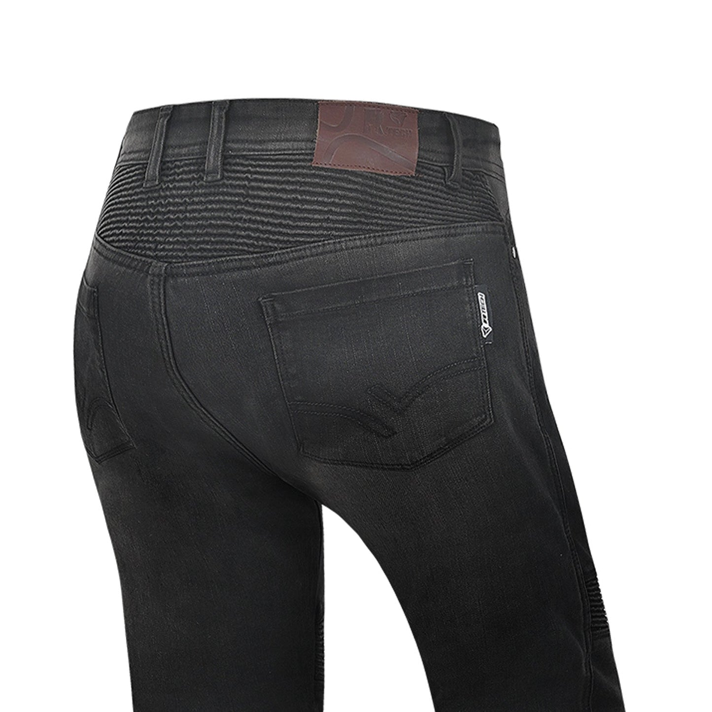 R-TECH VALENCIA PANTALONI DE DONNA DENIM JEANS NERO SPRAY