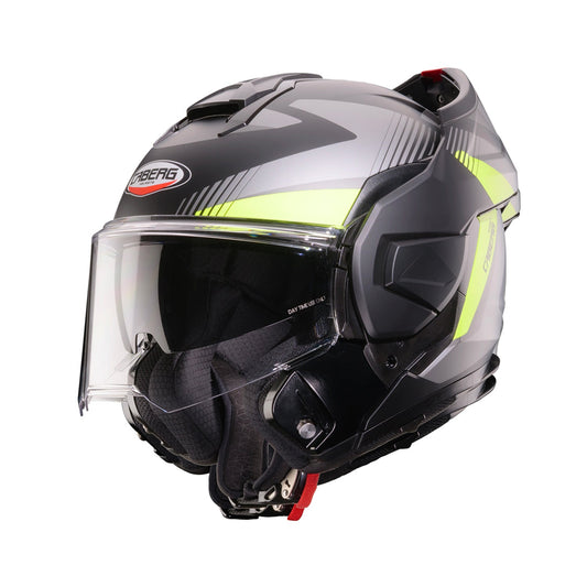 Caberg Trip Helmet Lunar Matt Black/Grey/Yellow Fluo