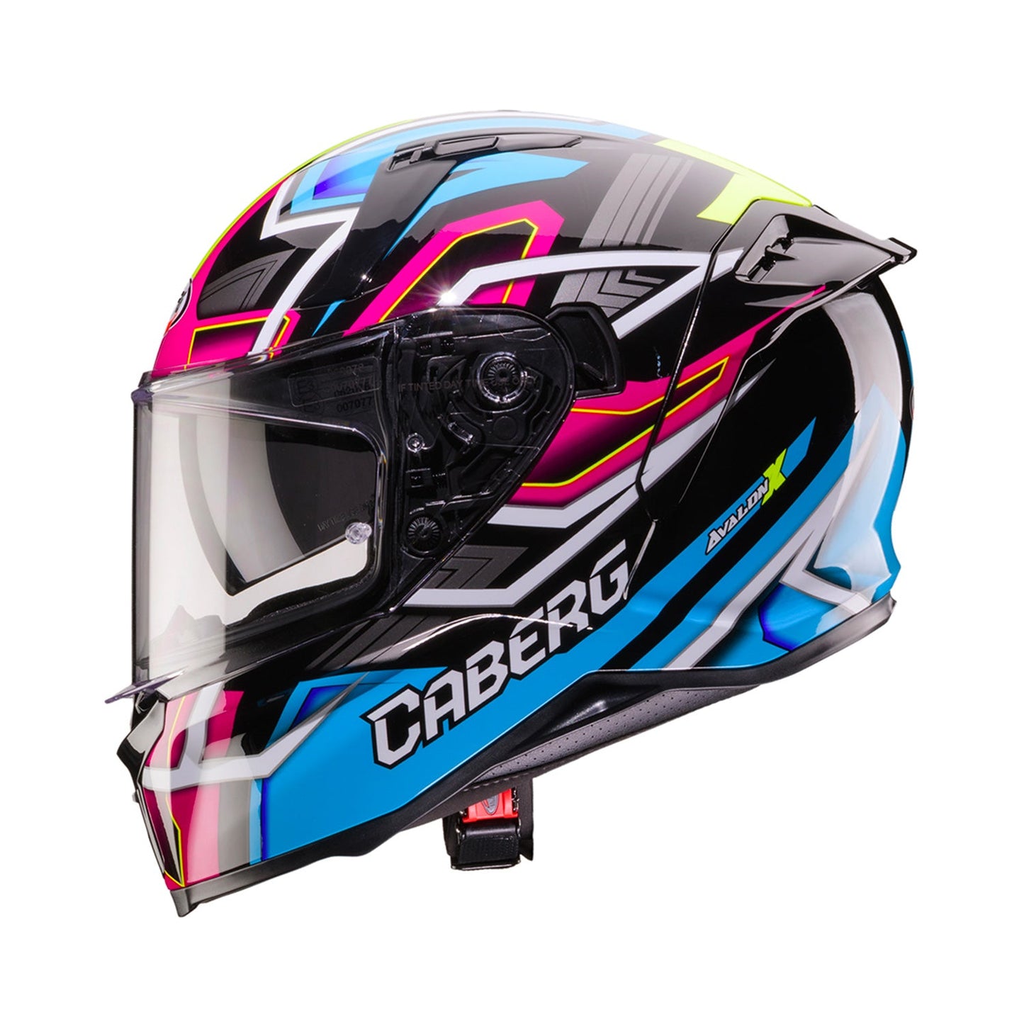 Caberg Avalon X Helmet Brama Black/Light Blue/Yellow Fluo/Fuchsia