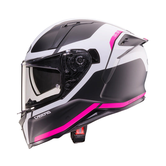 Caberg Avalon X Helmet Pure Black/White/Fuchsia Matt