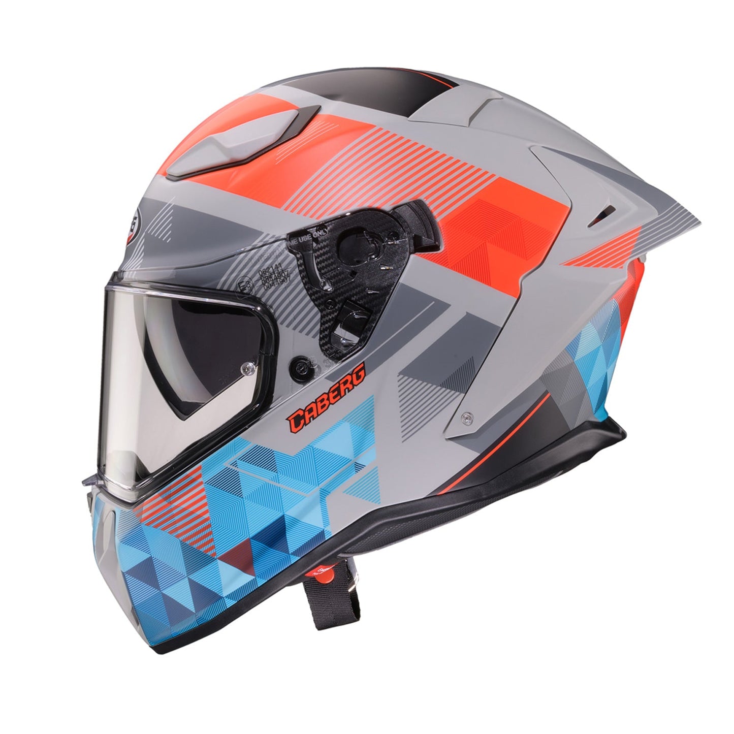 Caberg Drift Evo II Helmet Prism Grey/Red Fluo/Blue Matt