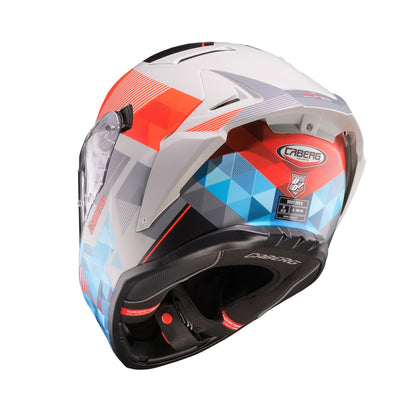 Caberg Drift Evo II Helmet Prism Grey/Red Fluo/Blue Matt