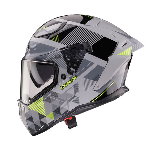 Caberg Drift Evo II Helmet Prism Grey/Black/Yellow Fluo