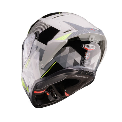 Caberg Drift Evo II Helmet Prism Grey/Black/Yellow Fluo