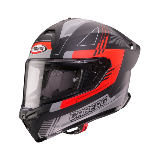 Caberg Roxter Helmet Colt Matt Black/Red Fluo/Grey