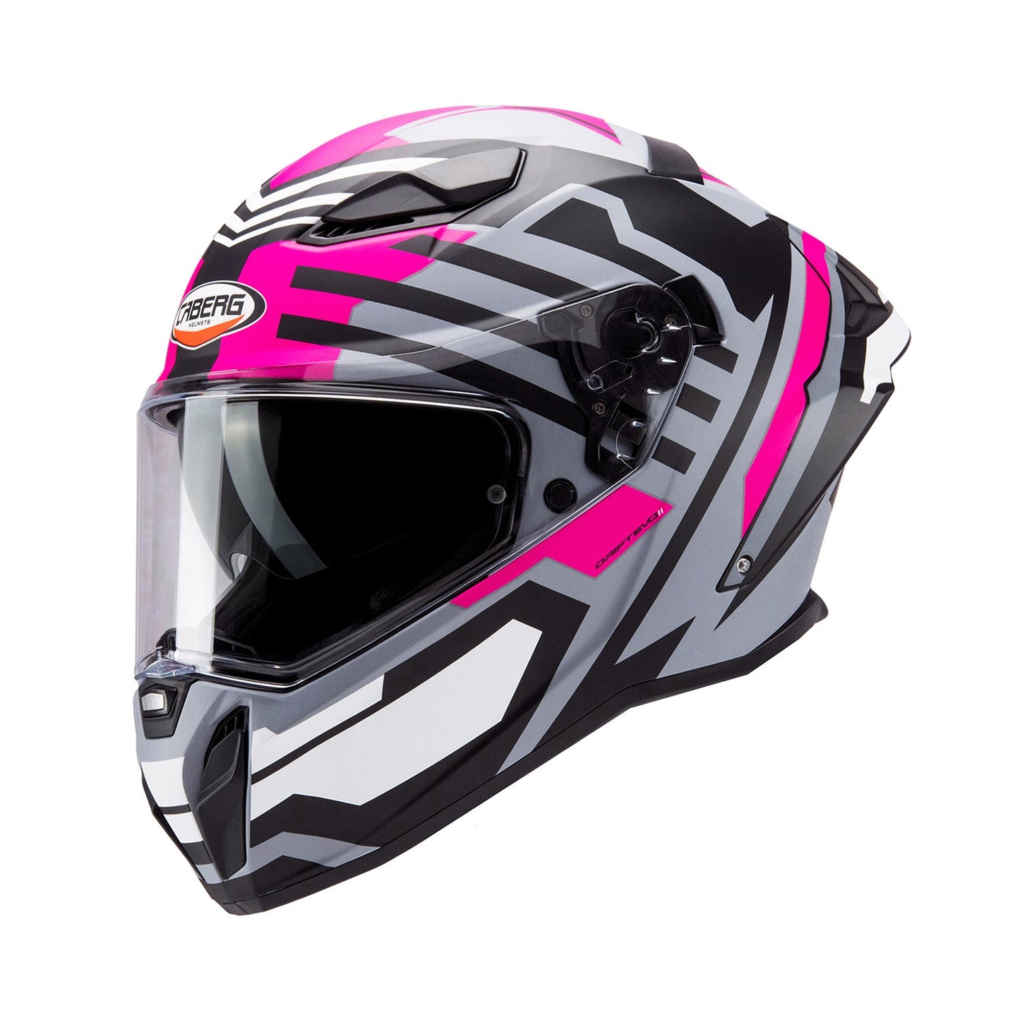 Caberg Drift Evo II Helmet Horizon Matt Grey/ Black/ Fuchsia