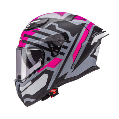 Caberg Drift Evo II Helmet Horizon Matt Grey/ Black/ Fuchsia