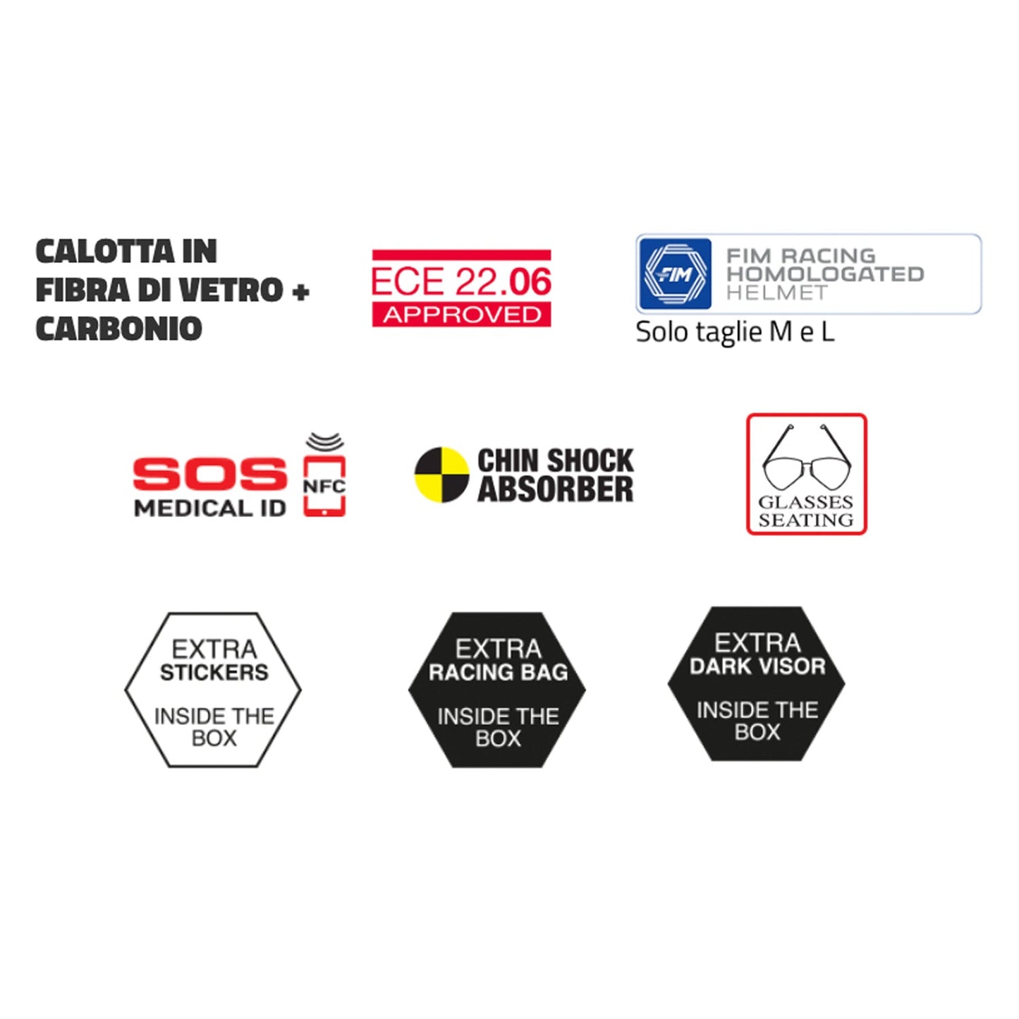Caberg GP01 Carbon Gloss