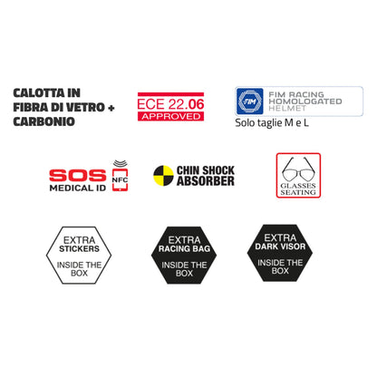 Caberg GP01 Carbon Gloss