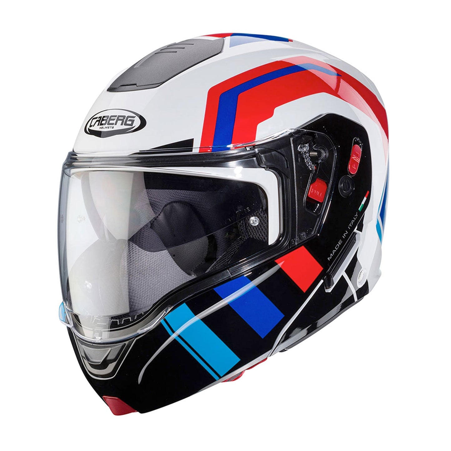 Caberg Horus X Helmet Road White/Black/Red/Blue Gloss