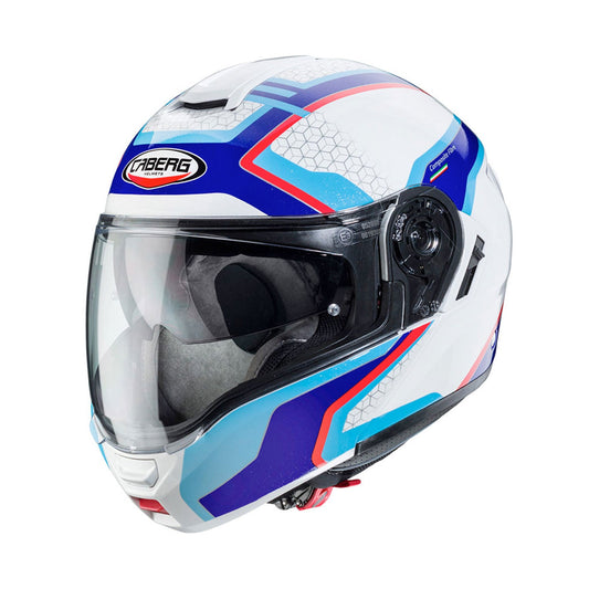 Caberg Levo Helmet Sonar White/Blue/Light Blue/Red Gloss