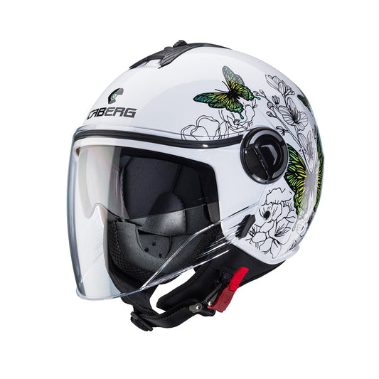 Caberg Riviera V4X Helmet Muse White/Black Gloss
