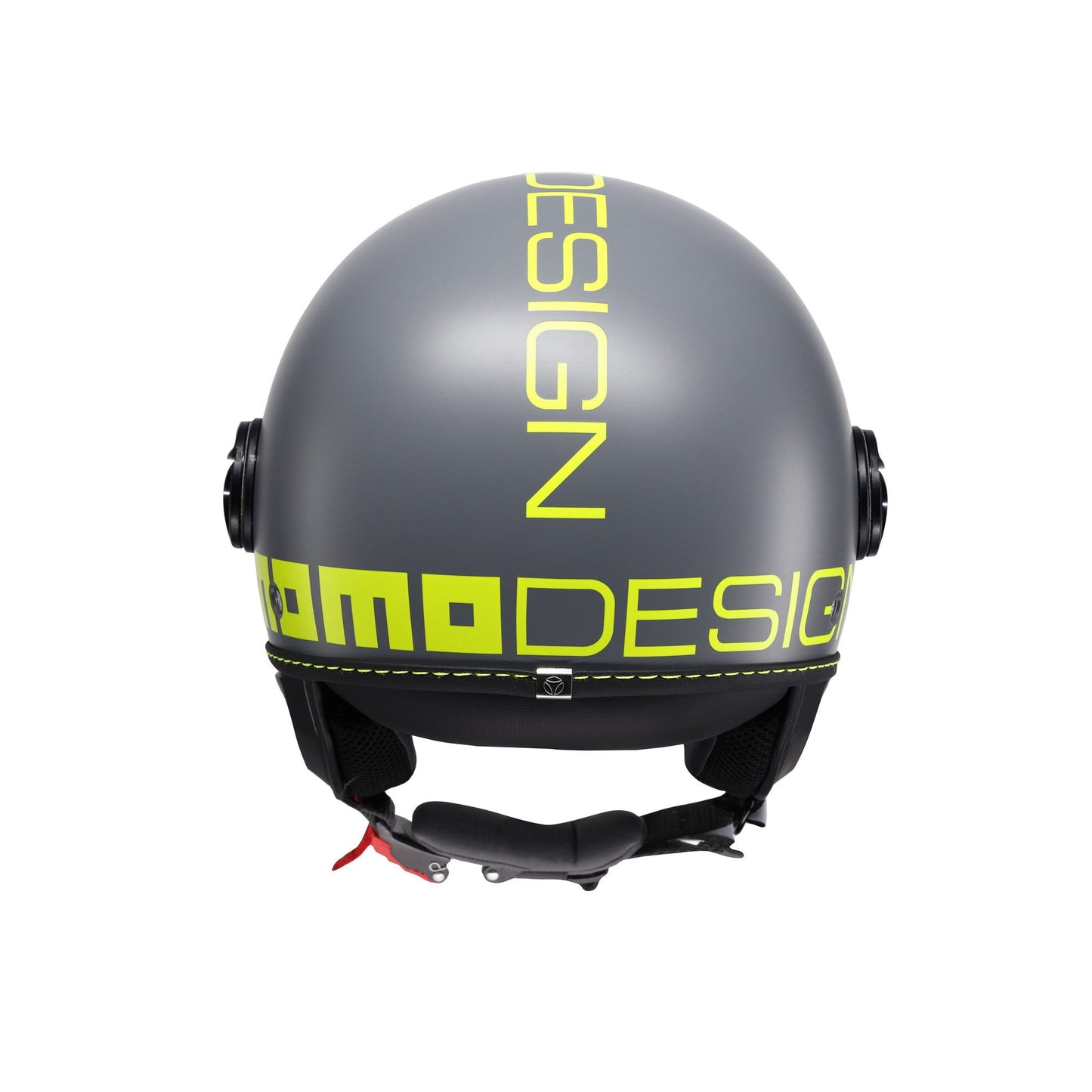 Casco moto jet FGTR CLASSIC Fluo E2206 Grigio opaco / Giallo fluo