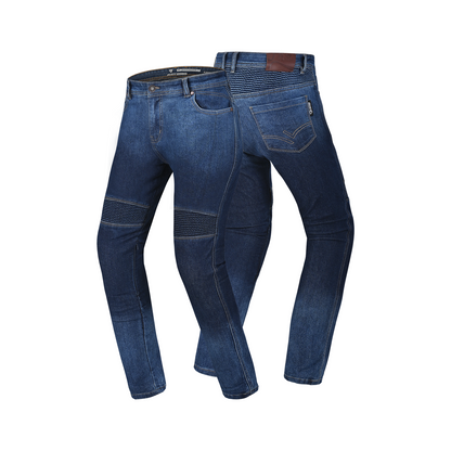 R-TECH VALENCIA PANTALONI DE DONNA DENIM JEANS DARK BLU SPRAY