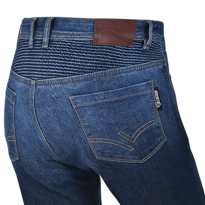 R-TECH VALENCIA PANTALONI DE DONNA DENIM JEANS DARK BLU SPRAY