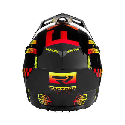 FXR Clutch Helmet Gladiator Ignition Red/Yellow Fluo Matt