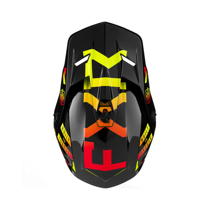 FXR Clutch Helmet Gladiator Ignition Red/Yellow Fluo Matt