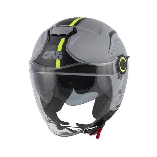 Givi Jet 12.5F Helmet Grey/Yellow Matt