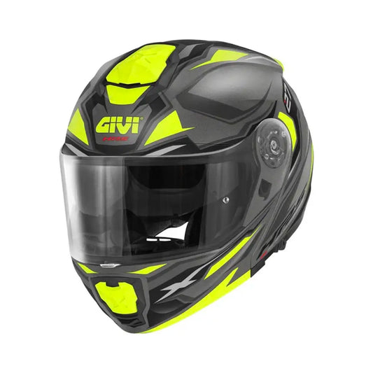 Givi Flip Up Helmet X27 Sector Black/Titanium/Yellow Fluo Matt