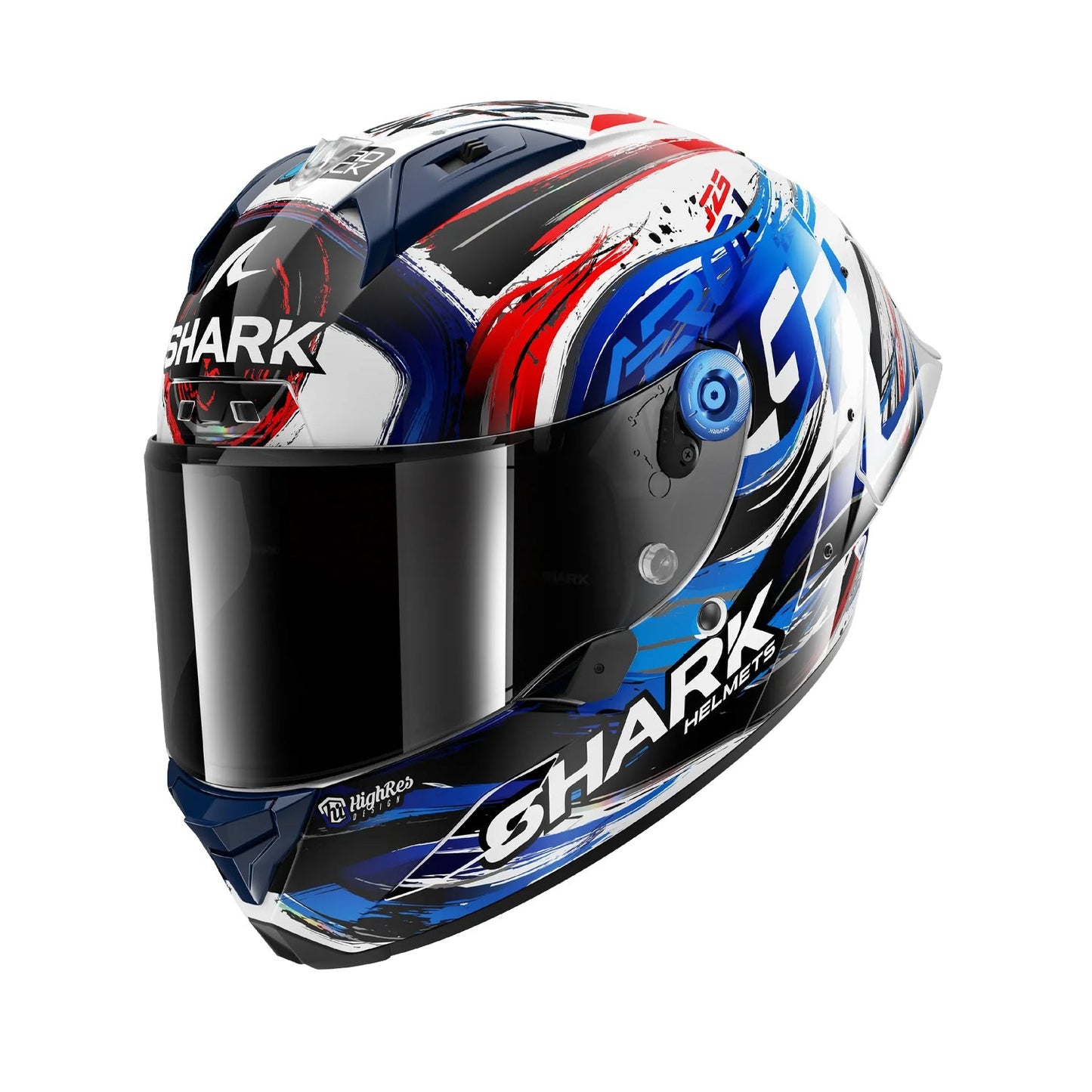Shark Aeron GP FIM Racing #1 Replica Zarco Signature White/Black/Blue
