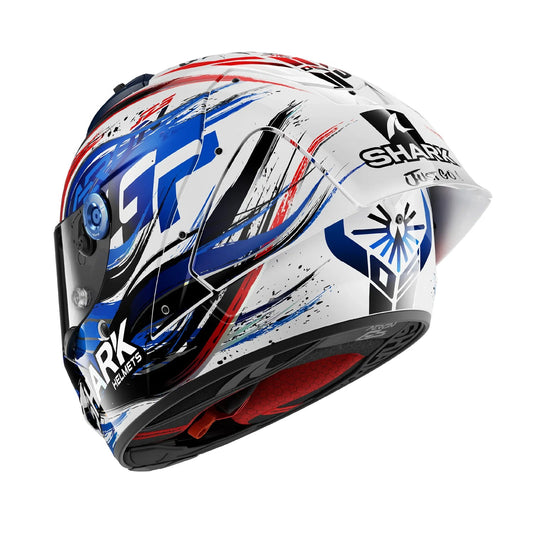 Shark Aeron GP FIM Racing #1 Replica Zarco Signature White/Black/Blue