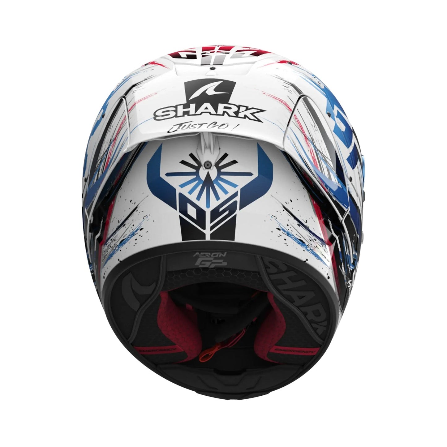 Shark Aeron GP FIM Racing #1 Replica Zarco Signature White/Black/Blue