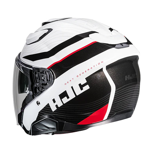 HJC F31 Helmet Naby MC1 White/Black/Red Gloss