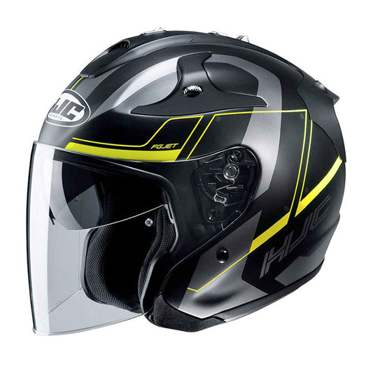 HJC FG-Jet Helmet Komina MC4HSF Black/Grey/Yellow Fluo Matt