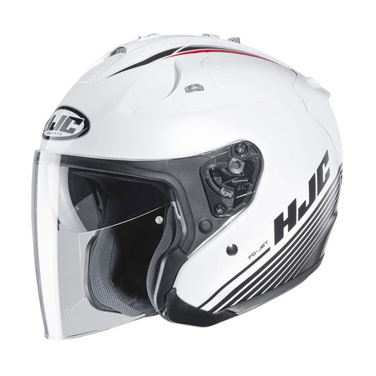 HJC FG-Jet Helmet Paton MC10 Black/White/Red Gloss