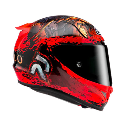 HJC Rpha12 Helmet Diablo Blizzar MC1 Black/Red Gloss