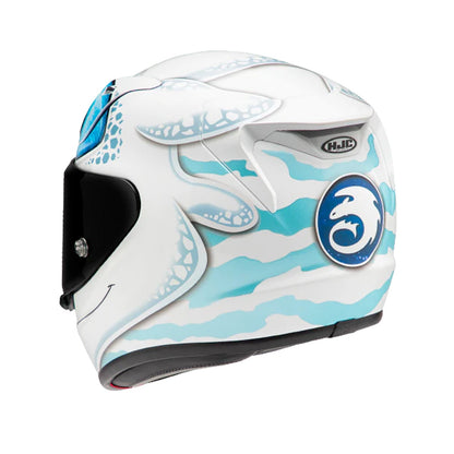 HJC Rpha12 Helmet Light Fury Universal MC2 White/Blue Gloss