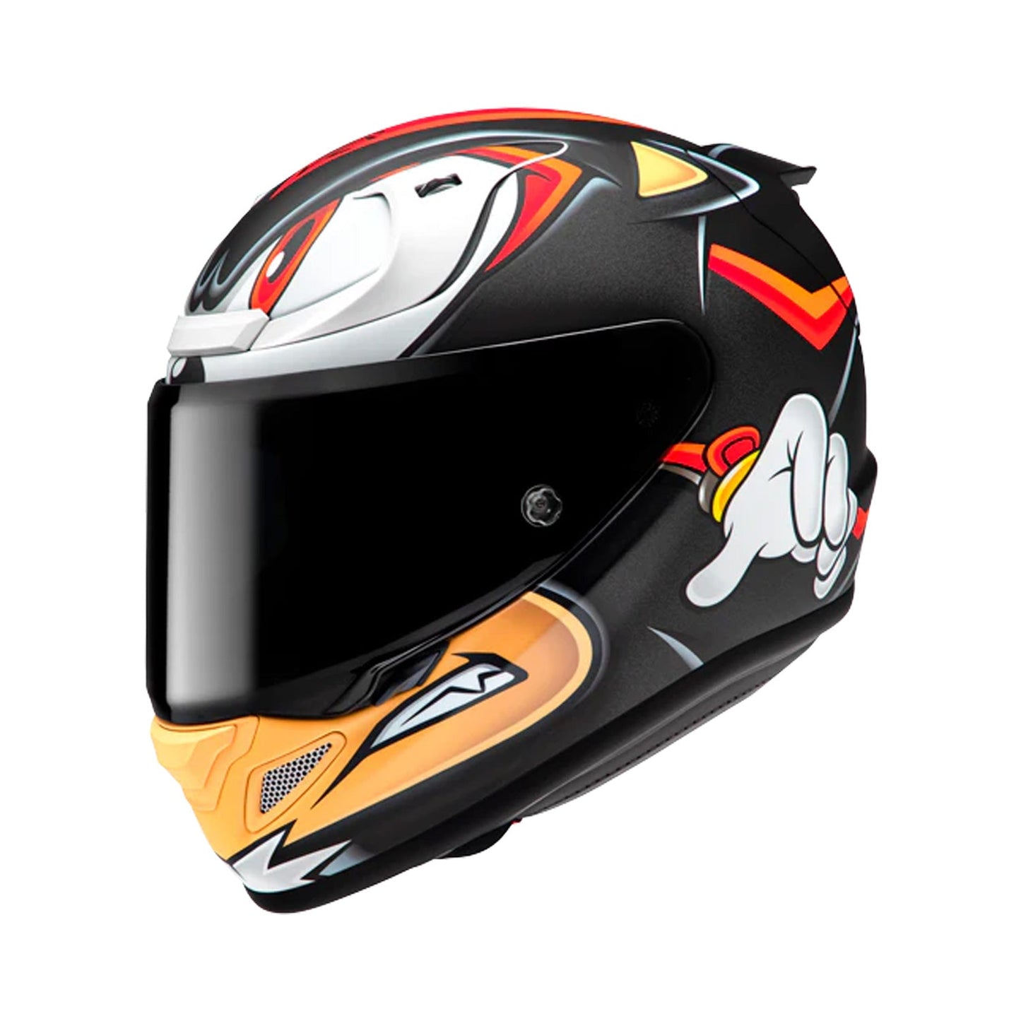 HJC Rpha12 Helmet Shadow The Hedgehog MC1SF Black/Red Matt