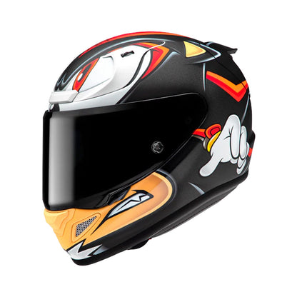 HJC Rpha12 Helmet Shadow The Hedgehog MC1SF Black/Red Matt