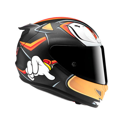 HJC Rpha12 Helmet Shadow The Hedgehog MC1SF Black/Red Matt