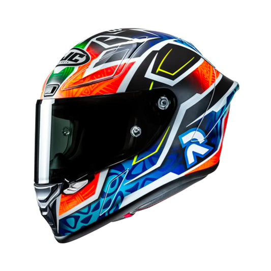 HJC Rpha1 Helmet Binder 2024 MC27SF Blue/Green/Orange Matt