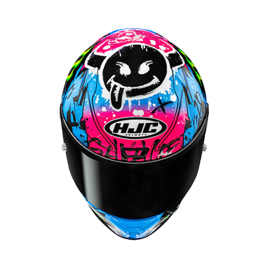 HJC Rpha1 Helmet Quartararo Le Mans Special 2024 Blue/ Pink