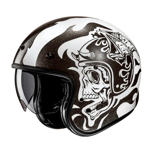 HJC V31 Helmet Flame MC5 Black/Silver Gloss