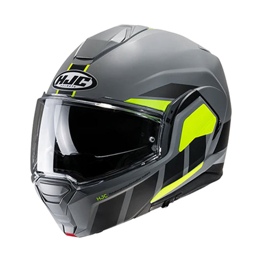 HJC i100 Helmet Beis MC3HSF Black/Grey/Yellow Fluo Matt