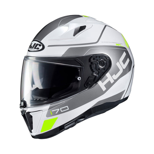 HJC i70 Helmet Karon MC10 White/Grey/Yellow Fluo Gloss