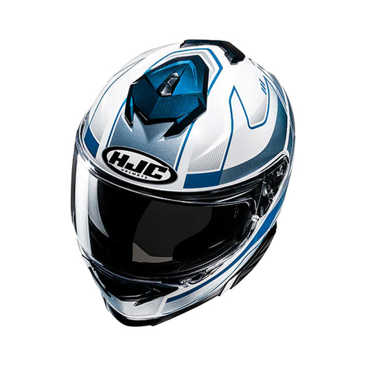 HJC i71 Helmet Iorix MC2 White/Grey/Blue Gloss